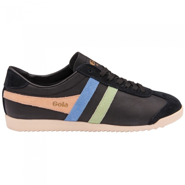 Gola Classics Women's Bullet Trident Sneakers - Black/Patina Green/Vista Blue