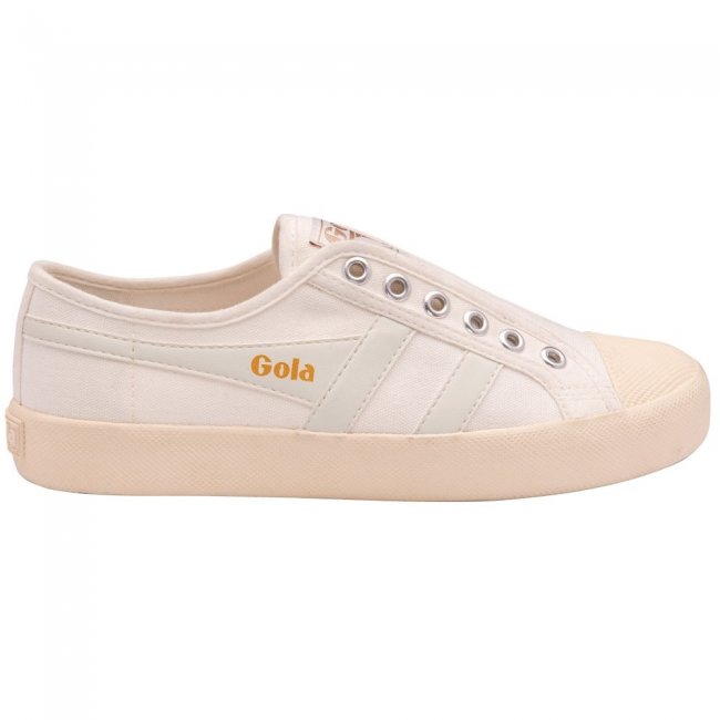 Vegan Gola Classics Women's Coaster Slip - Off White/Off White