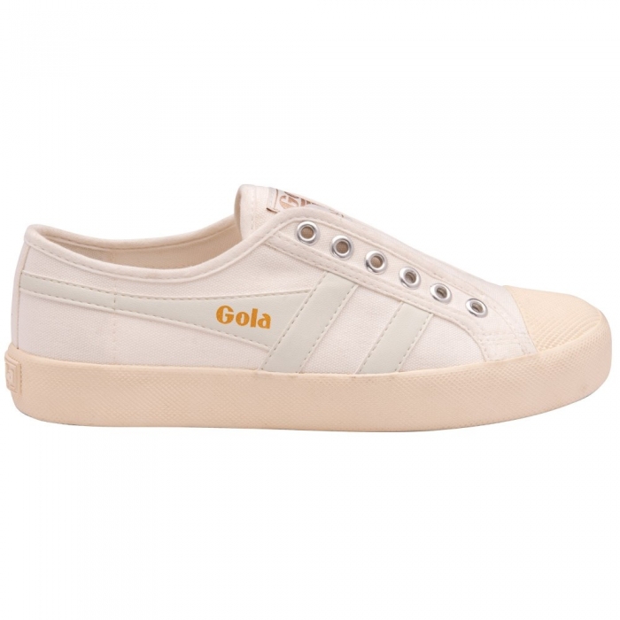Vegan Gola Classics Women's Coaster Slip - Off White/Off White