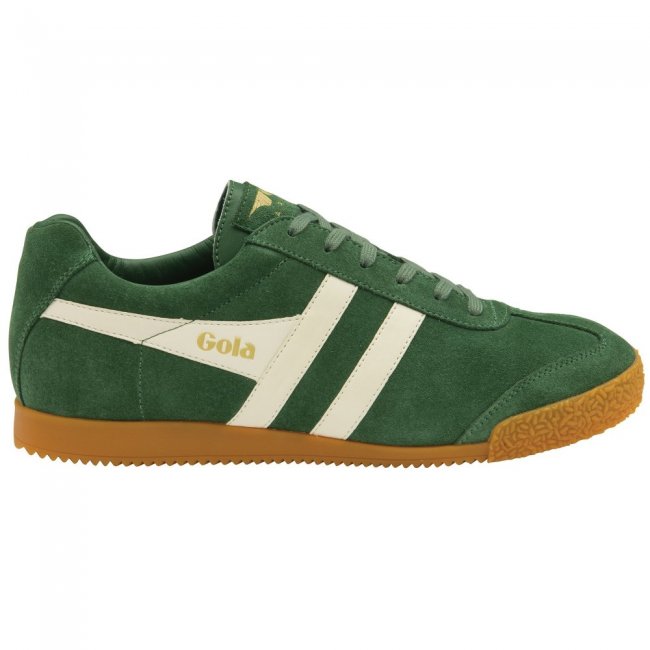 Gola Classics Men's Harrier Suede Sneakers - Evergreen/Off White