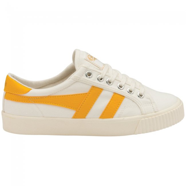 Vegan Gola Classics Women's Tennis Mark Cox Sneakers - Off White/Sun