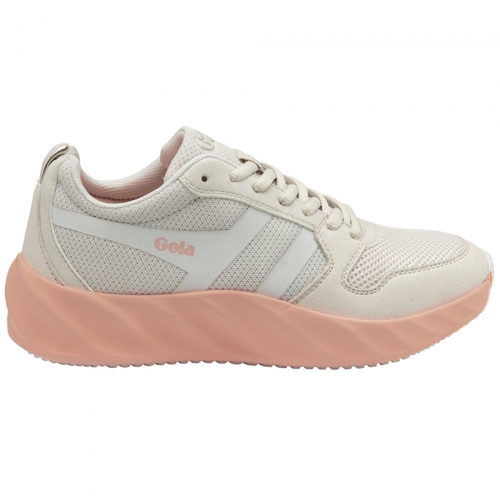 Gola Performance Women's Lansen Sneakers - Arcade White/Pearl Pink