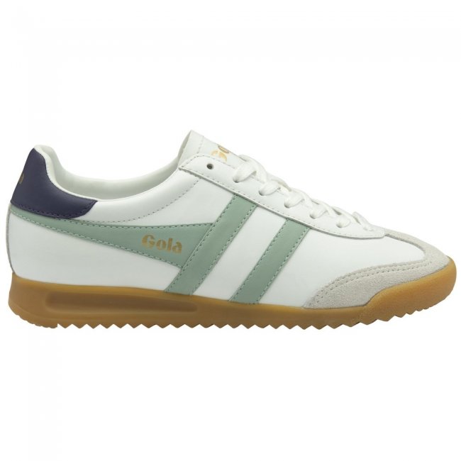 Gola Classics Women's Torpedo Leather Sneakers - White/Surf/Plum