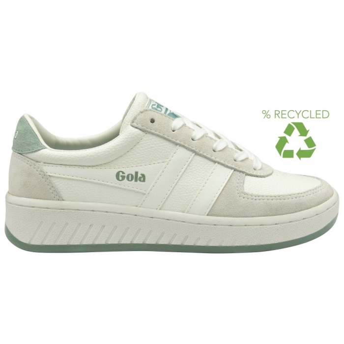 Gola Classics Women's Grandslam '88 Sneakers - White/White/Green Mist