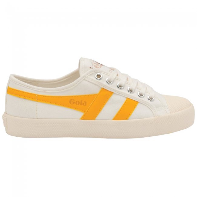 Vegan Gola Classics Women's Coaster - Off White/Sun