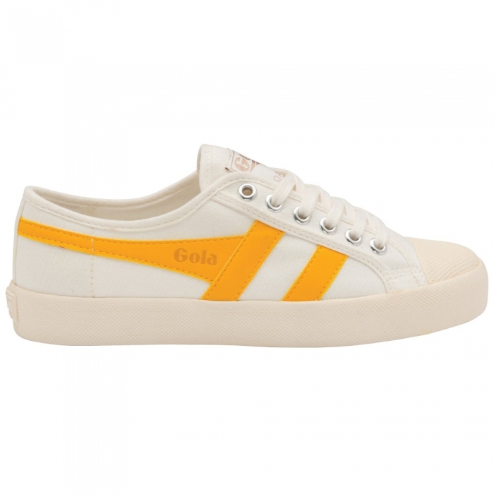 Vegan Gola Classics Women's Coaster - Off White/Sun