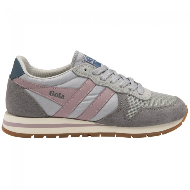 Gola Classics Women's Daytona Sneakers - Light Grey/Ash/Pastel Pink