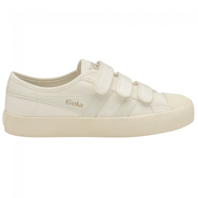 Gola Classics Women's Coaster Strap Sneakers - Off White/Off White
