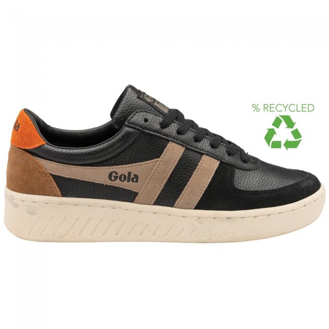 Gola Classics Men's Grandslam Trident Sneakers - Black/Rhino/Moody Orange