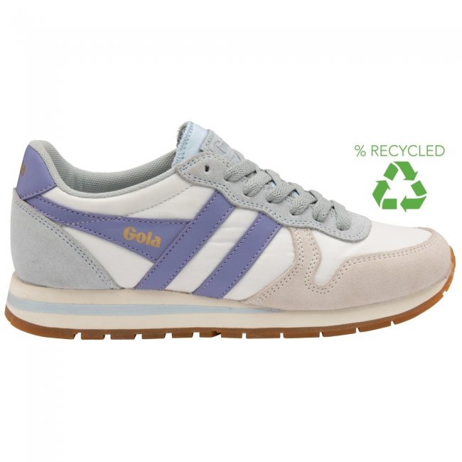 Gola Classics Women's Daytona Chute Sneakers - Off White/Ice Blue/Lavender