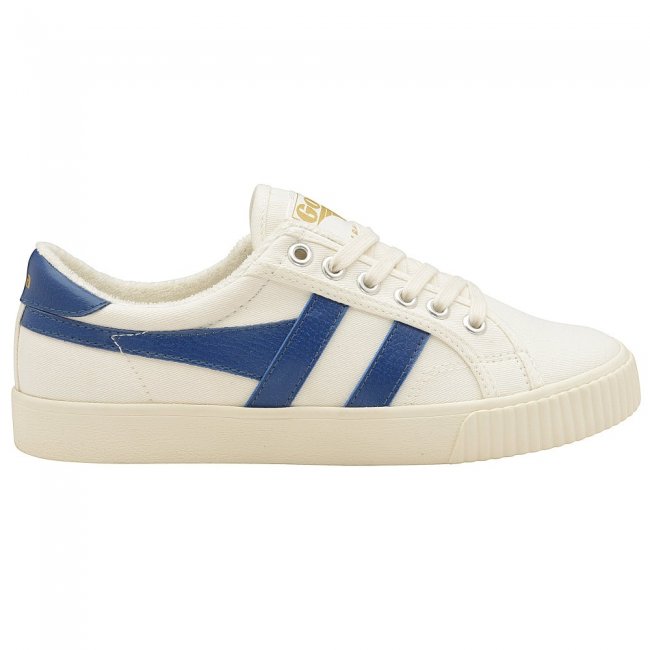 Vegan Gola Classics Women's Tennis Mark Cox Sneakers - Off White/Vintage Blue