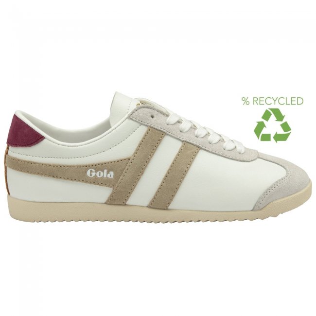 Gola Classics Women's Bullet Pure Sneakers - White/Bone/Cerise