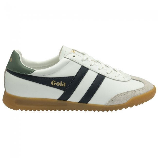 Gola Classics Men's Torpedo Leather Sneakers - White/Navy/Sage