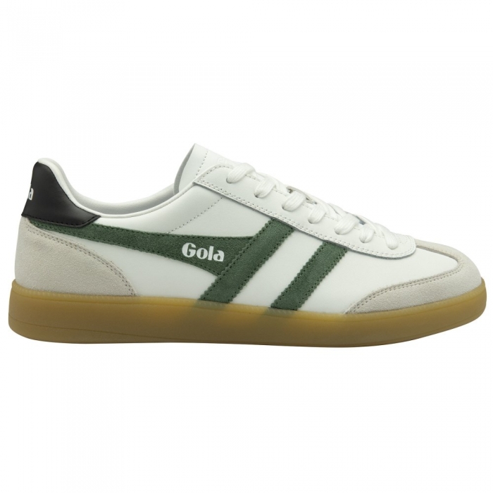 Gola Classics Men's Viper Leather Sneakers - White/Evergreen/Black/Gum