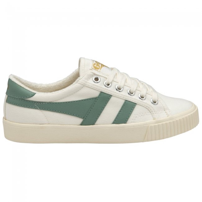 Vegan Gola Classics Women's Tennis Mark Cox Sneakers - Off White/Green Mist