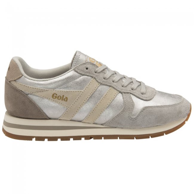 Gola Classics Women's Daytona Blaze Sneakers - Silver/Wheat/Feather Grey