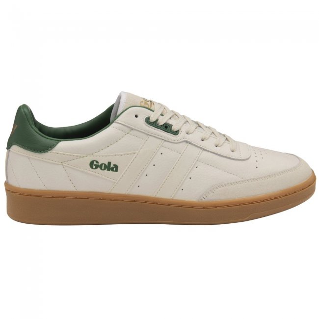 Gola Classics Men's Contact Leather Sneakers - Off White/Green/Gum