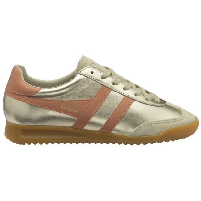 Gola Classics Women's Torpedo Glimmer Sneakers - Gold/Terracotta