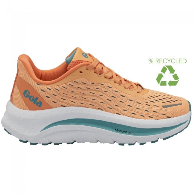 Gola Performance Women's Alzir Speed Sneakers - Coral/Aqua