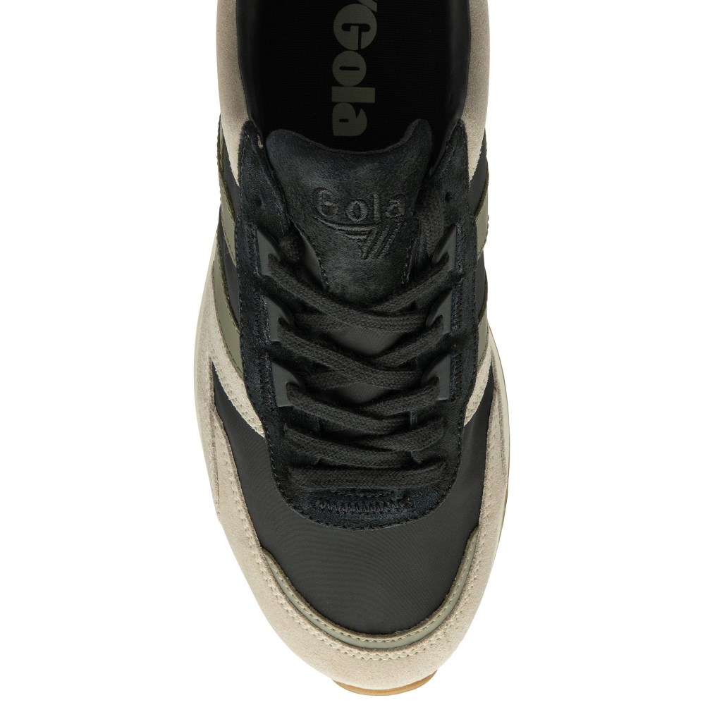 Gola Classics Men's Chicago Sneakers - Black/Feather Grey/Khaki