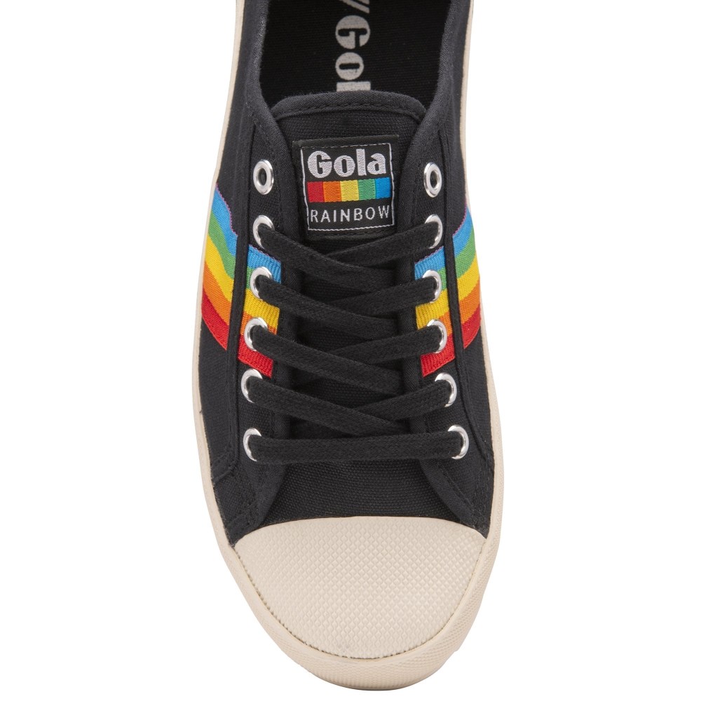 Vegan Gola Classics Women's Coaster Peak Rainbow - Black/Multi