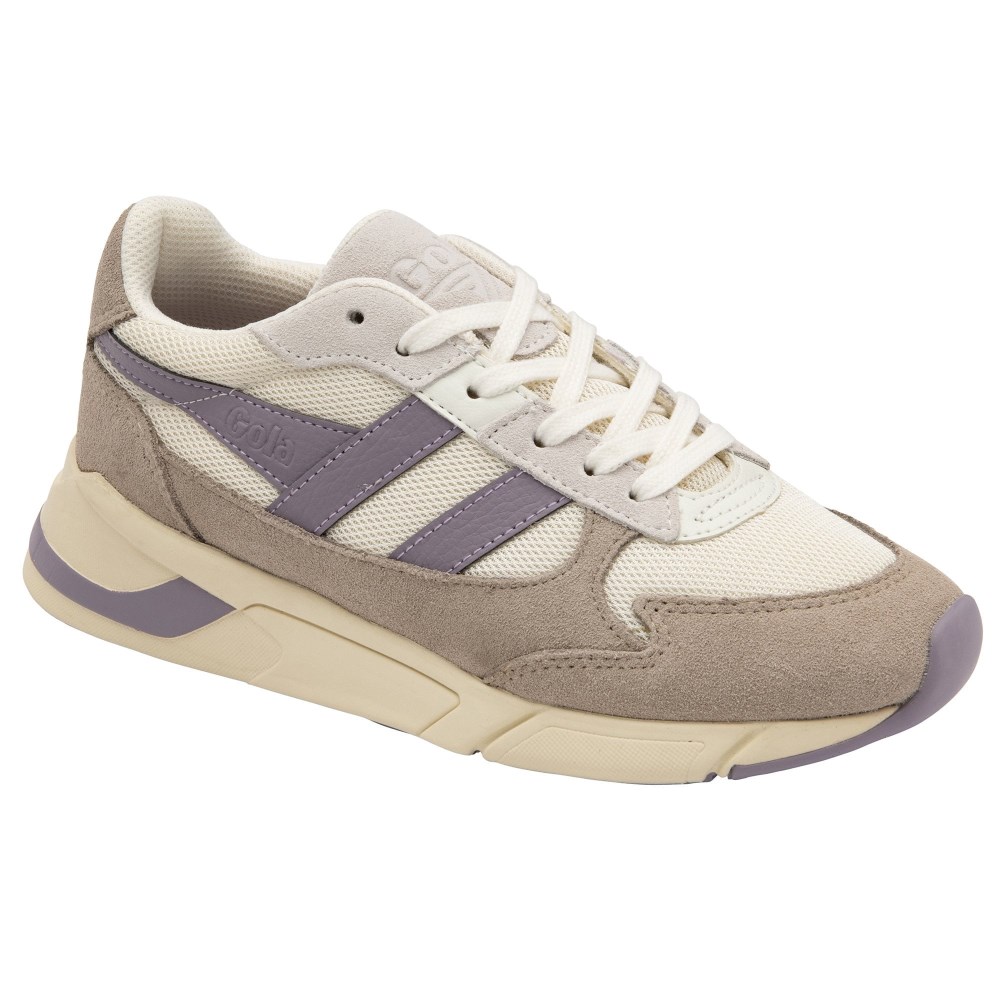 Gola Classics Women's Tempest Sneakers - Off White/Feather Grey/Lily