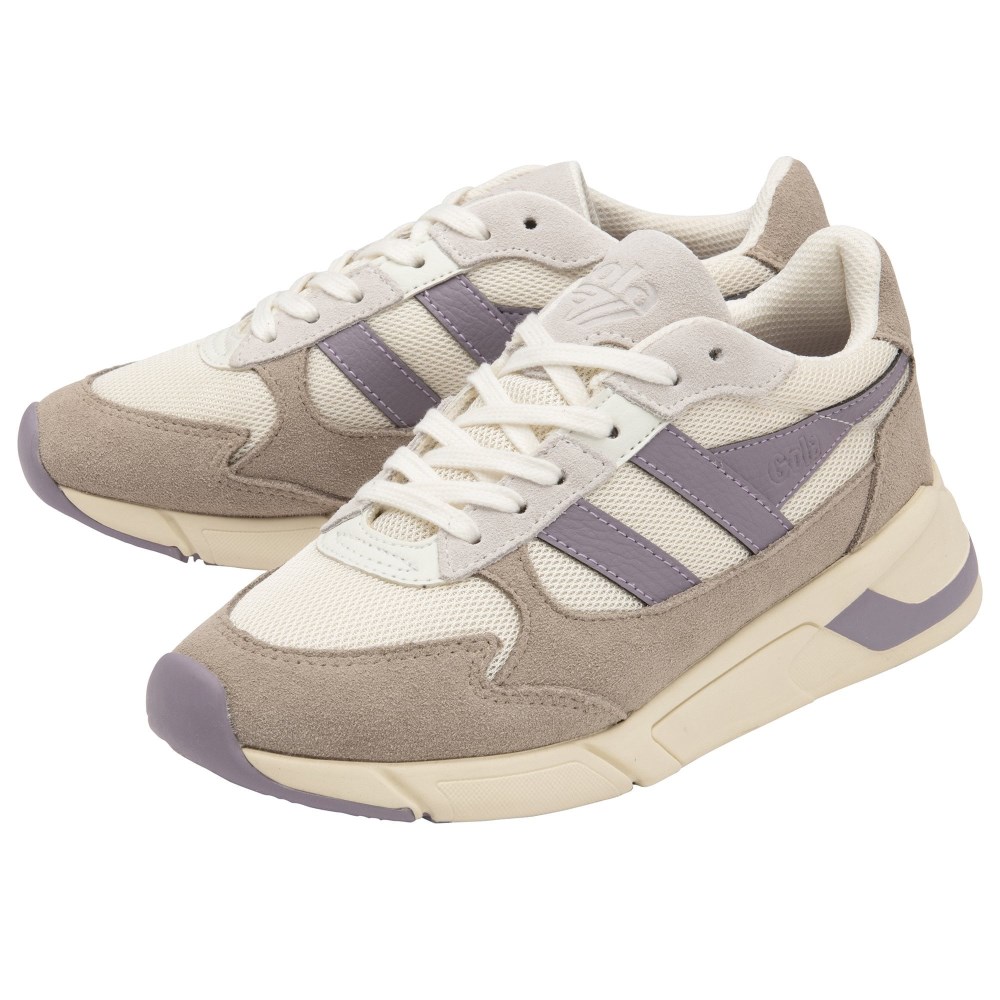 Gola Classics Women's Tempest Sneakers - Off White/Feather Grey/Lily