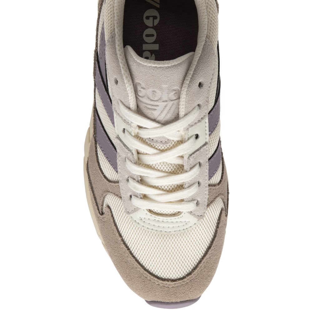 Gola Classics Women's Tempest Sneakers - Off White/Feather Grey/Lily