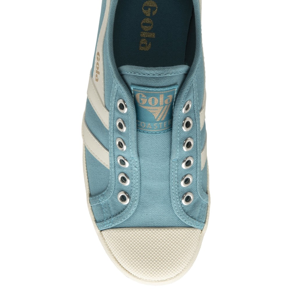 Vegan Gola Classics Women's Coaster Slip - Ocean/Off White