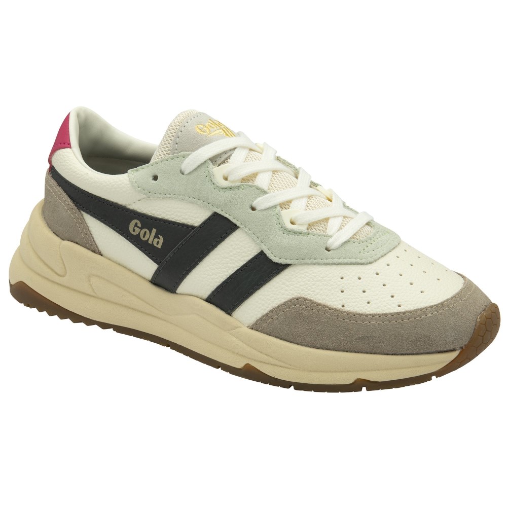 Gola Classics Women's Saturn Quadrant Sneakers - Off White/Feather Grey/Storm