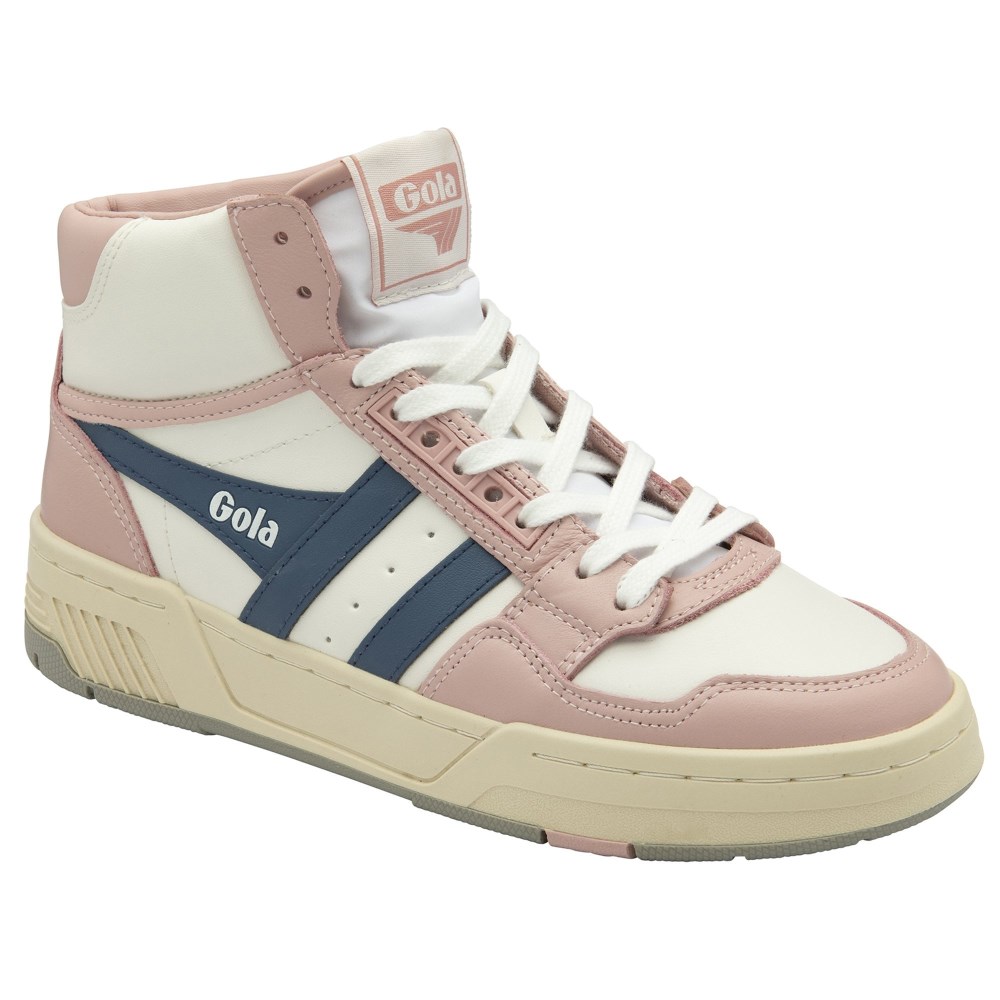 Gola Classics Women's Challenge High Sneakers - White/Chalk Pink/Moonlight