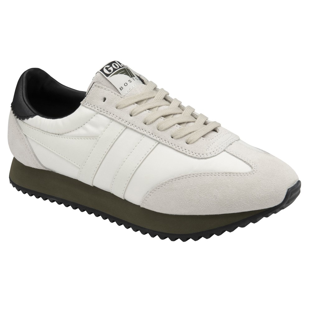 Gola Classics Men's Boston '78 Sneakers - Off White/Khaki/Black