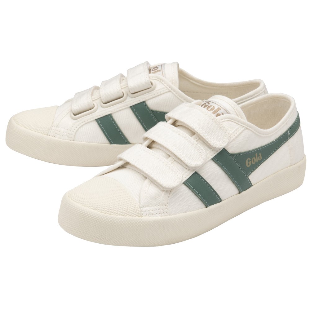 Vegan Gola Classics Women's Coaster Strap - Off White/Green Mist