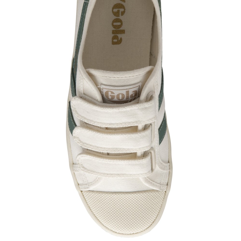 Vegan Gola Classics Women's Coaster Strap - Off White/Green Mist