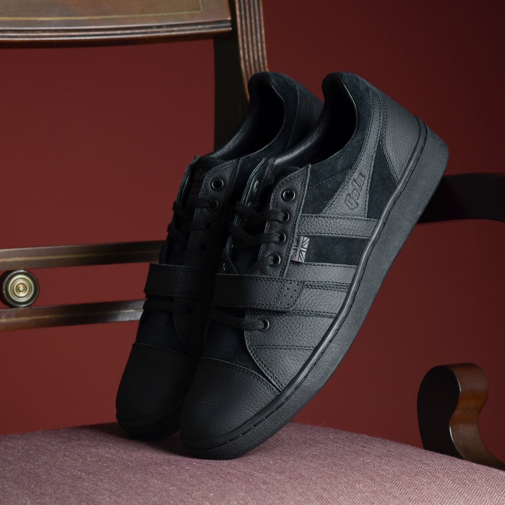 Gola Made in England - 1905 Men's Sentry Engineered Garment Sneakers - Black/Black