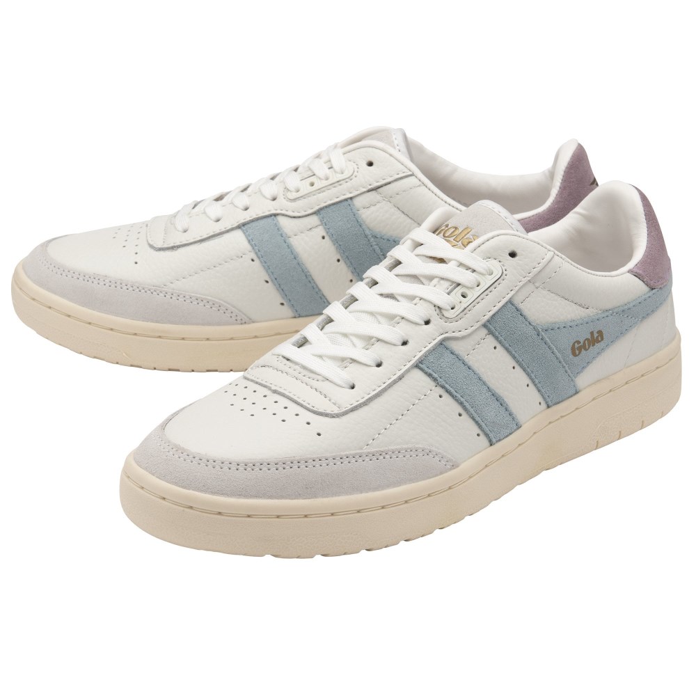 Gola Classics Women's Falcon Sneakers - White/Powder Blue/Lily
