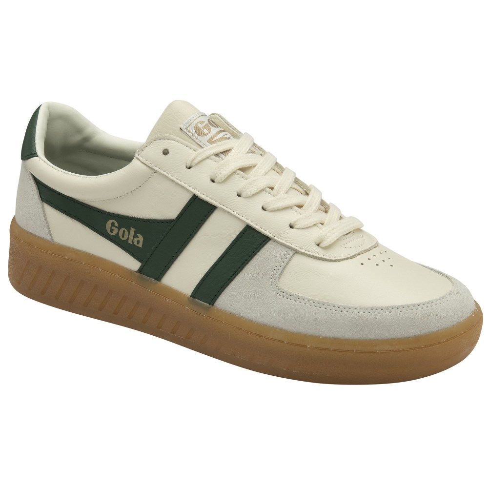 Gola Classics Men's Grandslam Elite Sneakers - Off White/Evergreen/Gum