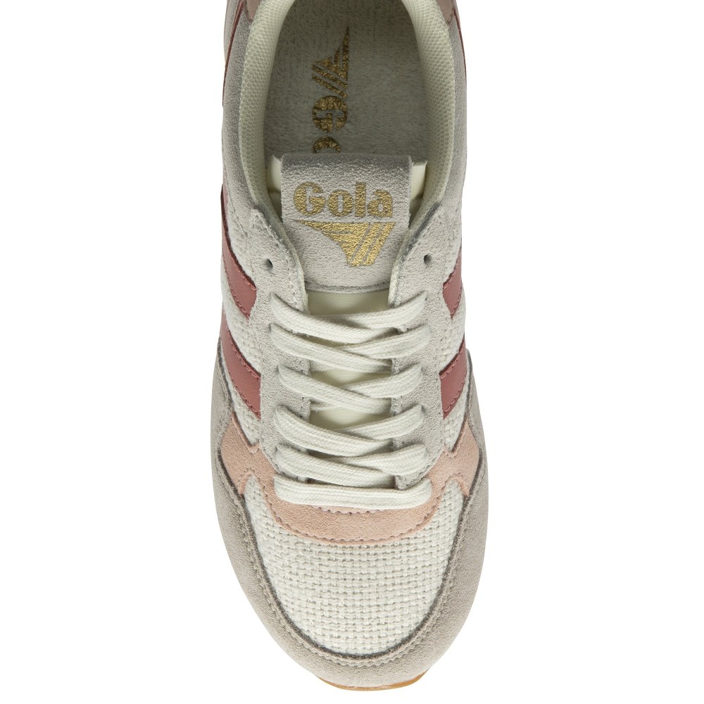 Gola Classics Women's Colorado Sneakers - Off White/Feather Grey/Clay
