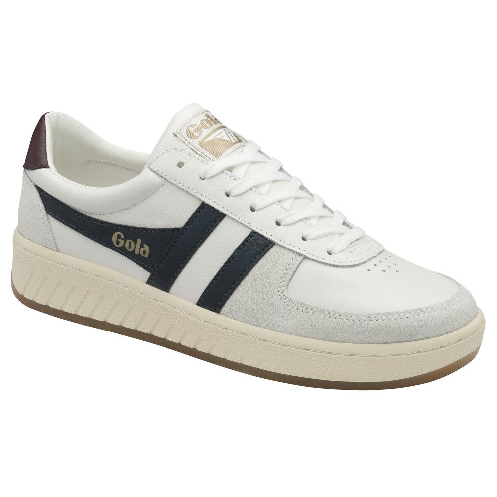 Gola Classics Men's Grandslam Classic Sneakers - White/Navy/Burgundy