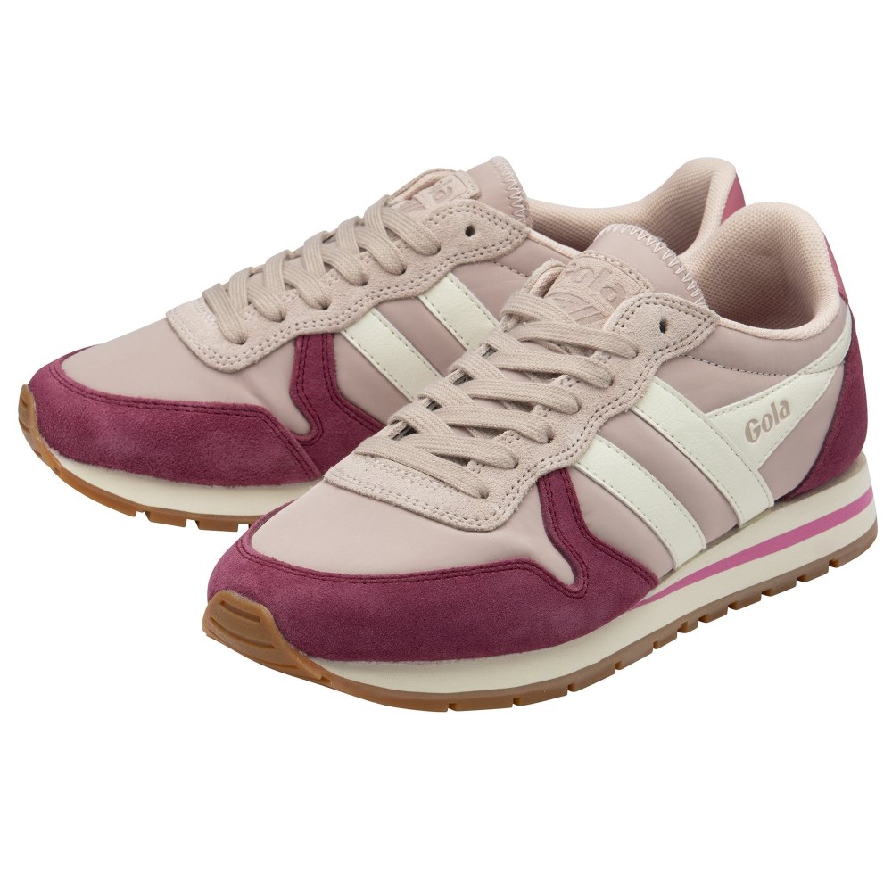 Gola Classics Women's Daytona Chute Sneakers - Rose/Cerise/Off White