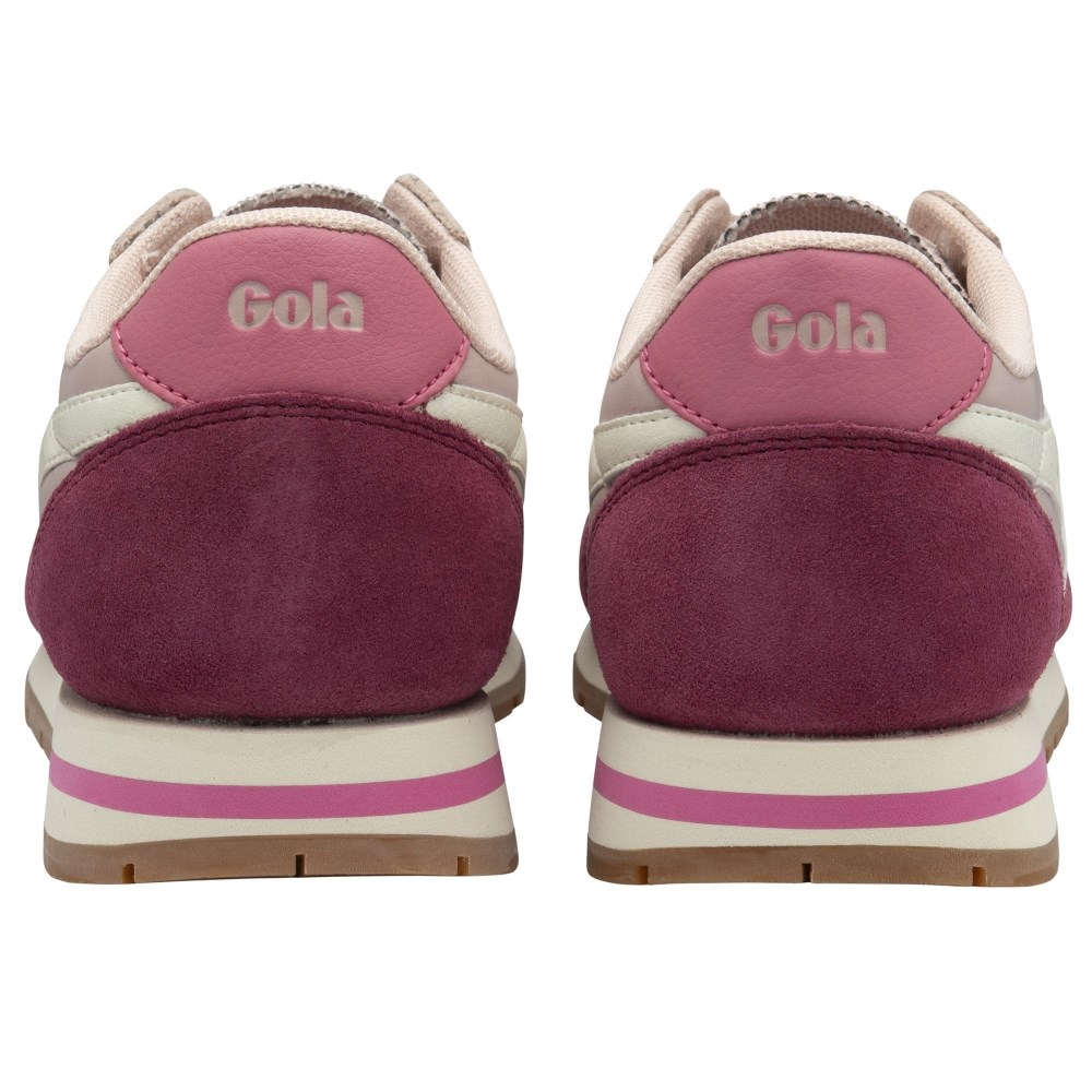 Gola Classics Women's Daytona Chute Sneakers - Rose/Cerise/Off White