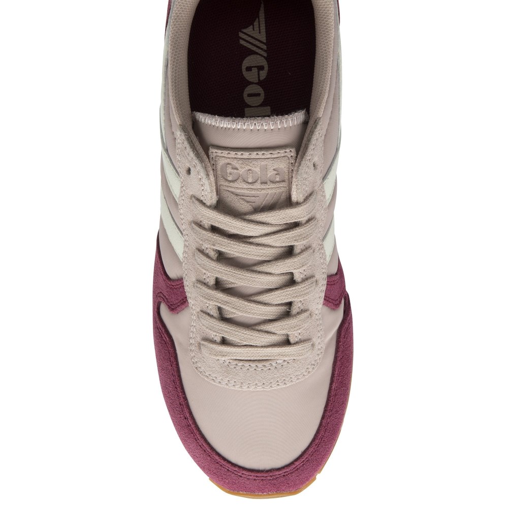 Gola Classics Women's Daytona Chute Sneakers - Rose/Cerise/Off White