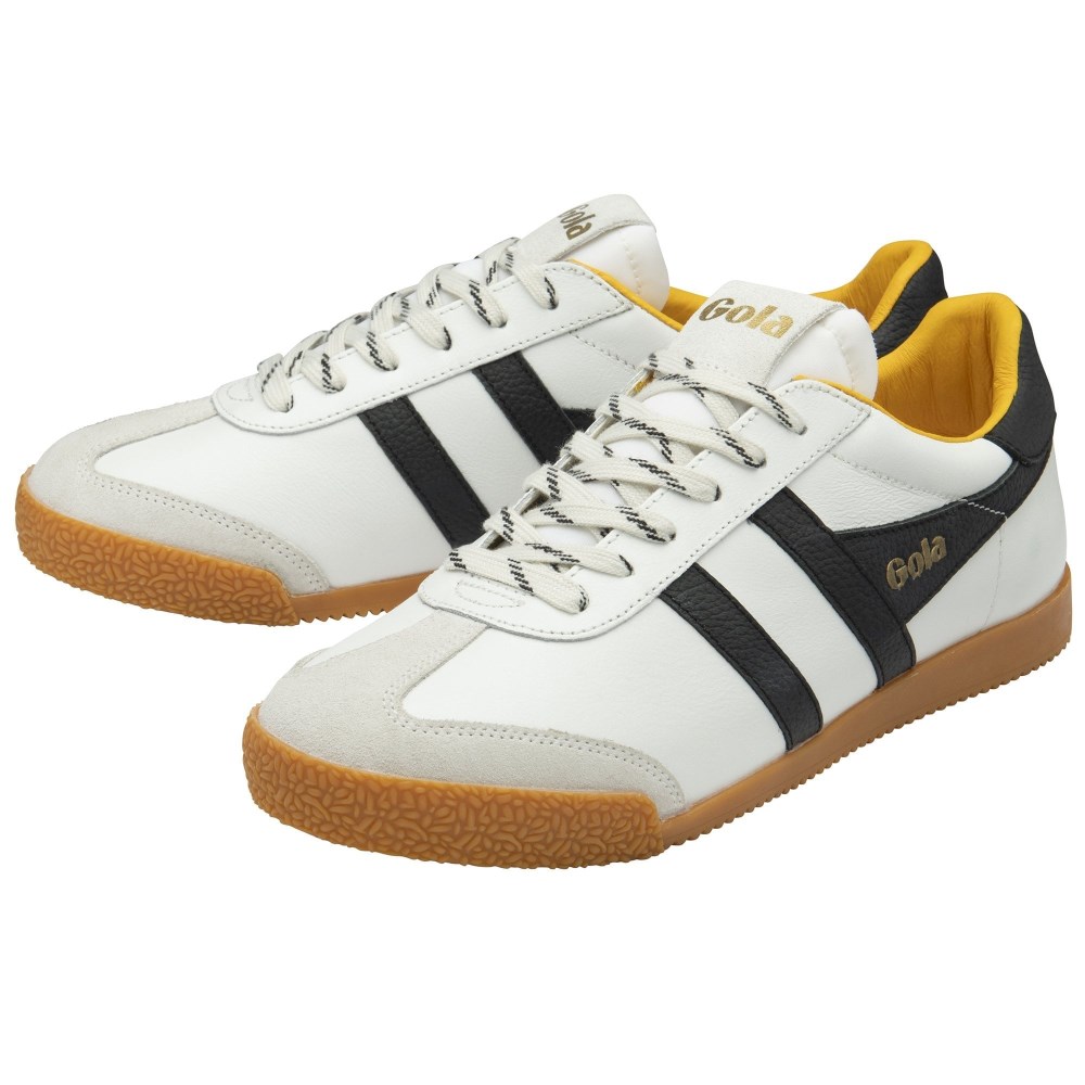 Gola Classics Men's Elan 120 Leather Sneakers - White/Black
