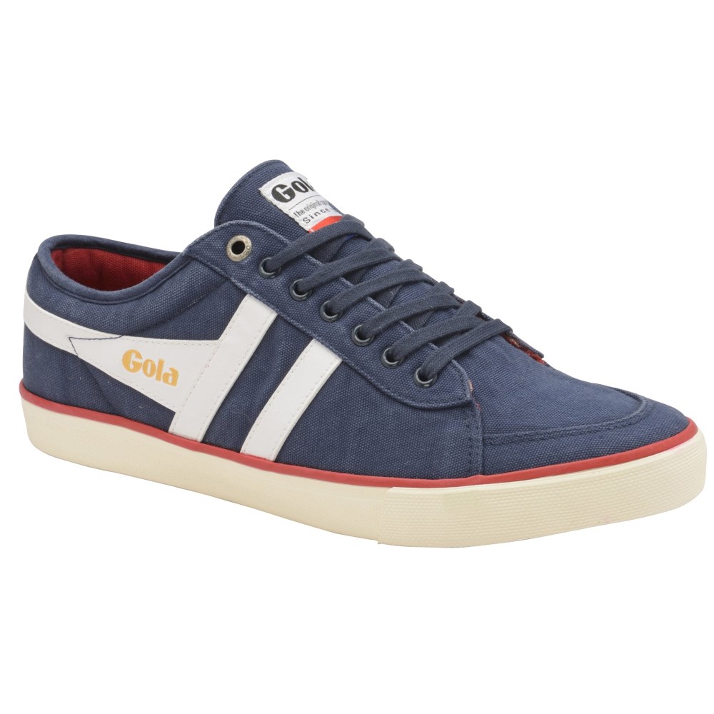 Vegan Gola Classics Men's Comet Plimsoll Sneakers - Navy/White