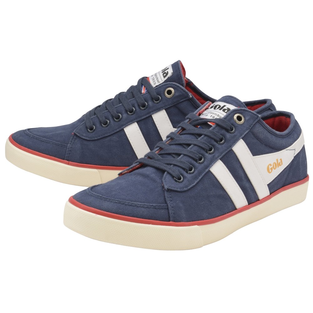 Vegan Gola Classics Men's Comet Plimsoll Sneakers - Navy/White