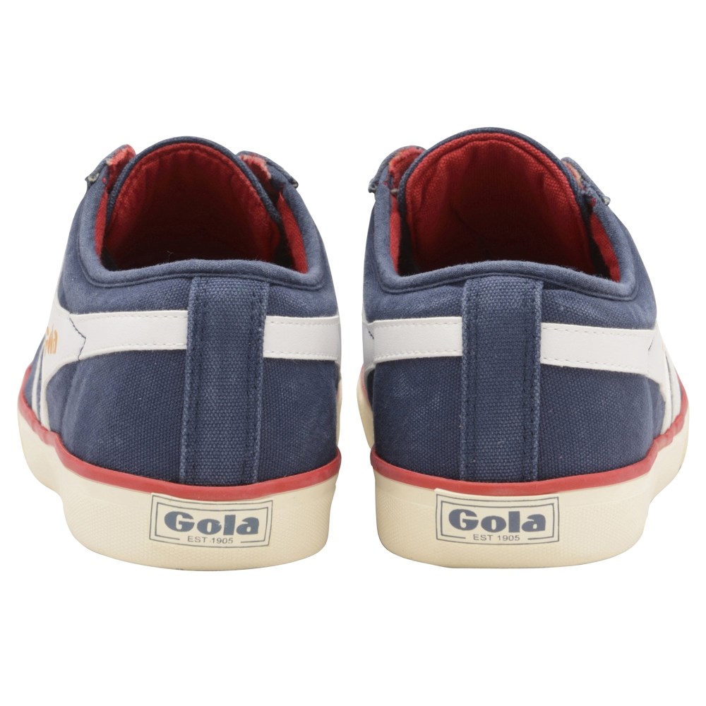 Vegan Gola Classics Men's Comet Plimsoll Sneakers - Navy/White