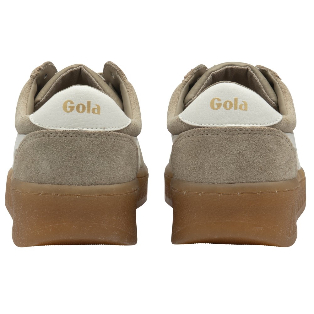 Gola Classics Women's Grandslam Suede Sneakers - Bone/Off White/Gum