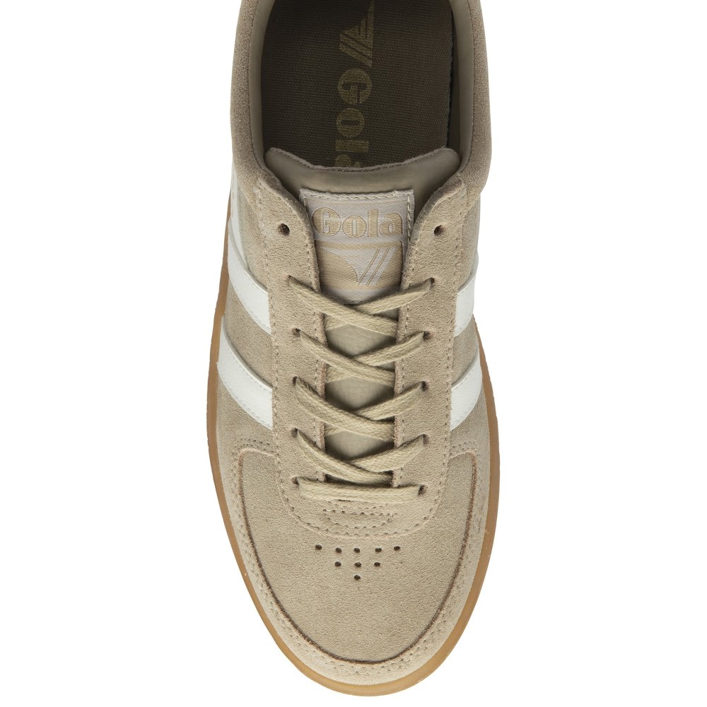 Gola Classics Women's Grandslam Suede Sneakers - Bone/Off White/Gum