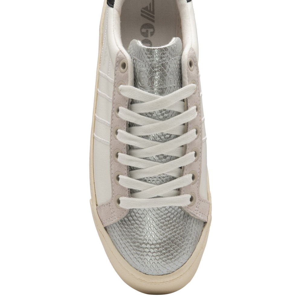 Gola Classics Women's Orchid Platform Viper - White/Silver