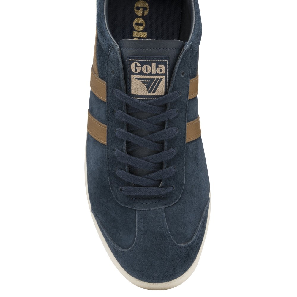 Gola Classics Men's Hurricane Suede Sneakers - Navy/Tobacco/Off White